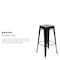 Flash Furniture 30" High Metal Indoor Stackable Bar Stool, Black, PK4 4-ET-31320-30-BK-R-GG - alternate 4